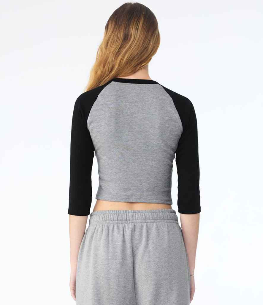 Bella Ladies Micro Rib 3/4 Raglan Baby T-Shirt