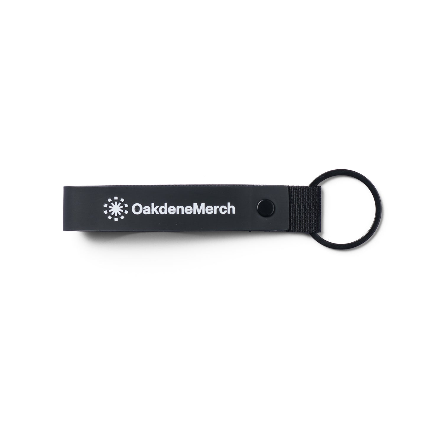 Soft Touch PU Keyring | Black