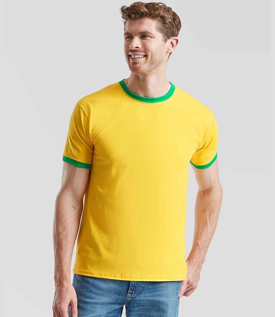 Fruit of the Loom Contrast Ringer T-Shirt