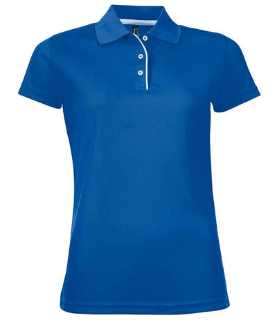 SOL'S Ladies Performer Piqué Polo Shirt - Royal Blue