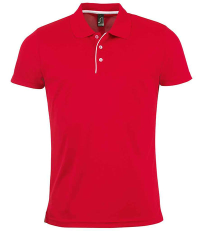 SOL'S Performer Piqué Polo Shirt - Red