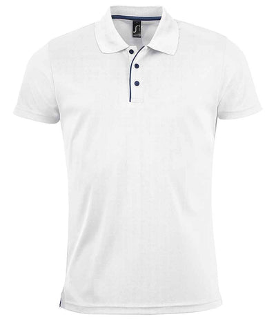 SOL'S Performer Piqué Polo Shirt - White