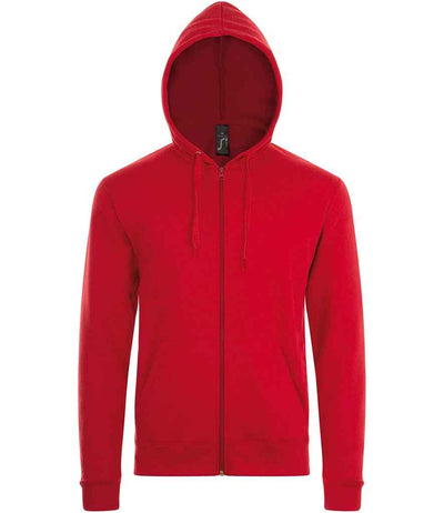 SOL'S Stone Zip Hooded Sweatshirt - Red