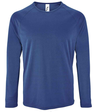 SOL'S Sporty Long Sleeve Performance T-Shirt - Royal Blue