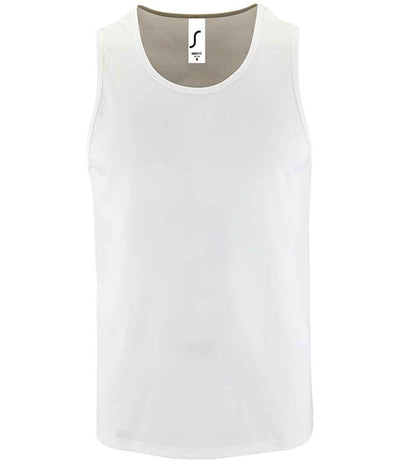SOL'S Sporty Performance Tank Top - White