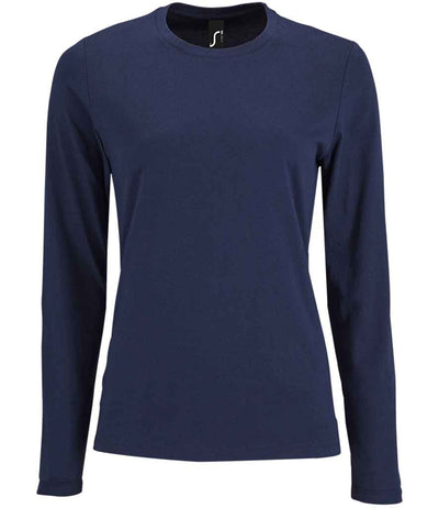 SOL'S Ladies Imperial Long Sleeve T-Shirt - French Navy
