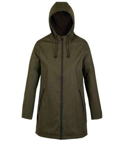 NEOBLU Ladies Antoine Wax Parka Jacket - Deep Khaki