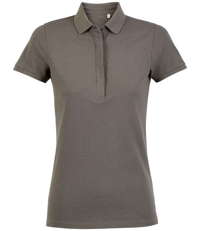 NEOBLU Ladies Owen Piqué Polo Shirt - Soft Grey