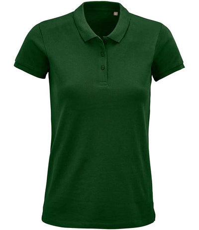 SOL'S Ladies Planet Organic Piqué Polo Shirt - Bottle Green
