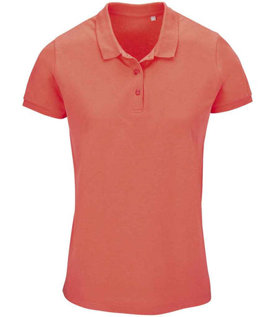 SOL'S Ladies Planet Organic Piqué Polo Shirt - Pop Orange