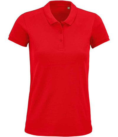 SOL'S Ladies Planet Organic Piqué Polo Shirt - Red