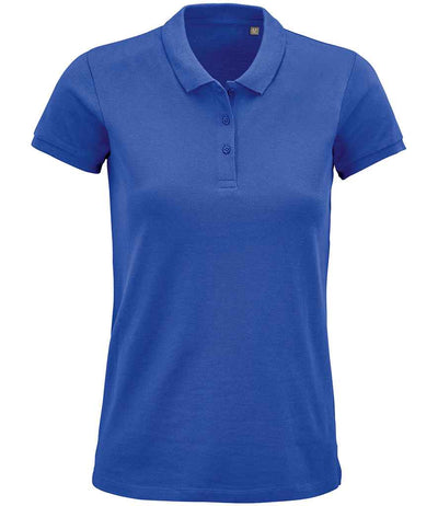 SOL'S Ladies Planet Organic Piqué Polo Shirt - Royal Blue