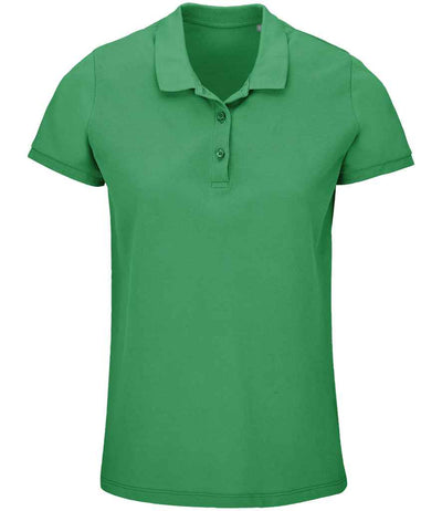 SOL'S Ladies Planet Organic Piqué Polo Shirt - Spring Green
