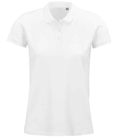 SOL'S Ladies Planet Organic Piqué Polo Shirt - White