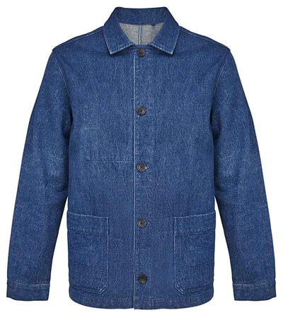 NEOBLU Mael Workwear Utility Jacket - Stonewash Denim