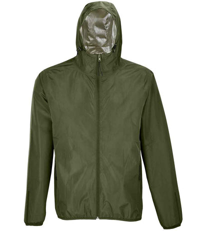 NEOBLU Unisex Andrea Waterproof Windbreaker Jacket - Deep Khaki