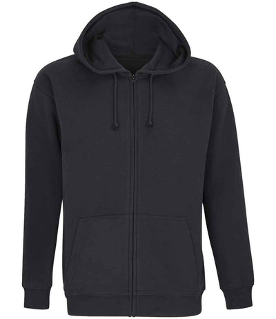 SOL'S Unisex Carter Full Zip Hoodie - Black