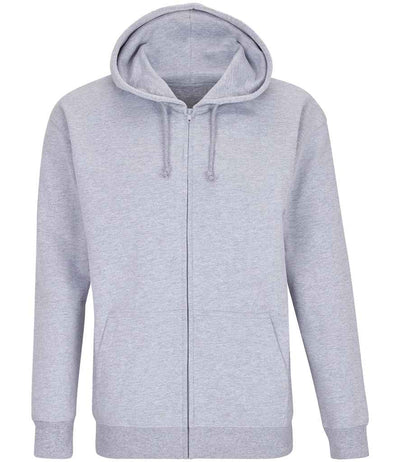 SOL'S Unisex Carter Full Zip Hoodie - Grey Marl