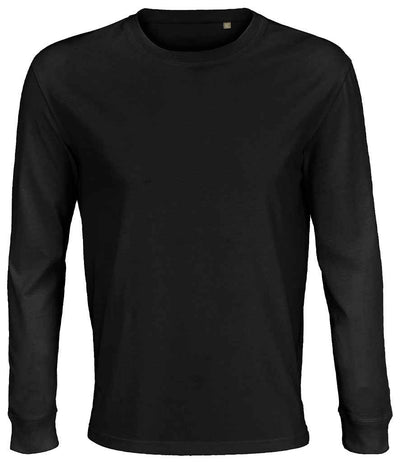 SOL'S Unisex Pioneer Long Sleeve T-Shirt - Deep Black