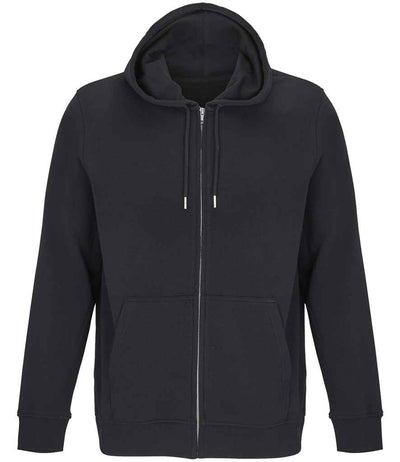 SOL'S Unisex Calipso Eco Friendly Full Zip Hoodie - Black