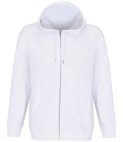 SOL'S Unisex Calipso Eco Friendly Full Zip Hoodie - White