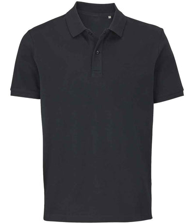 SOL'S Unisex Pegase Piqué Polo Shirt - Black
