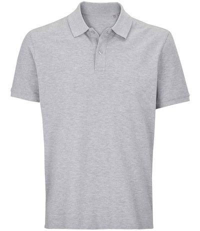 SOL'S Unisex Pegase Piqué Polo Shirt - Grey Marl