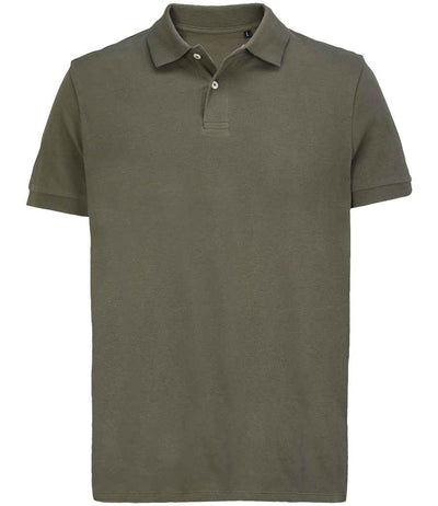 SOL'S Unisex Pacific Twin Piqué Polo Shirt - Army