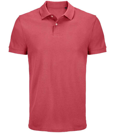 SOL'S Unisex Pacific Twin Piqué Polo Shirt - Folk Pink