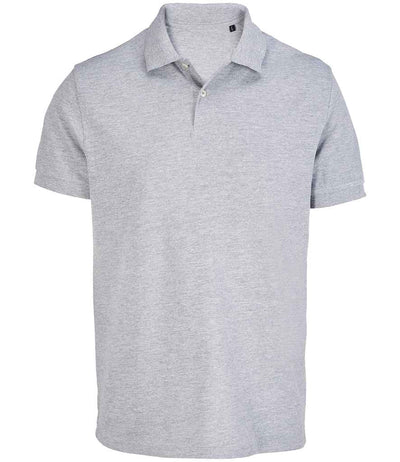 SOL'S Unisex Pacific Twin Piqué Polo Shirt - Grey Marl