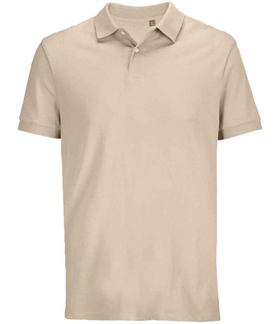 SOL'S Unisex Pacific Twin Piqué Polo Shirt - Linen
