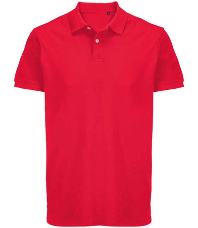SOL'S Unisex Pacific Twin Piqué Polo Shirt - Red