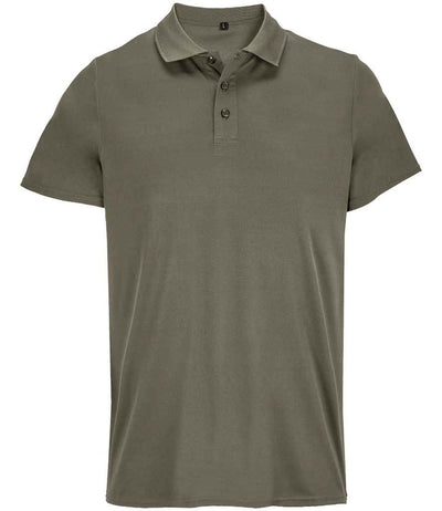 SOL'S Unisex Pitcher Recycled Polyester Piqué Polo Shirt - Army