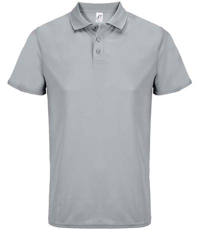 SOL'S Unisex Pitcher Recycled Polyester Piqué Polo Shirt - Pure Grey