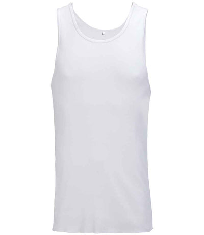 SOL'S Pablo Ribbed Tank Top - White