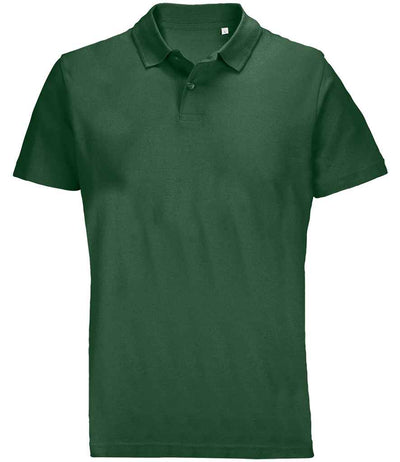 SOL'S Unisex Pulse Twin Piqué Polo Shirt - Bottle Green