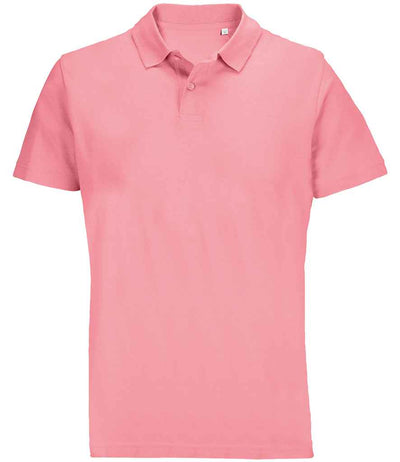SOL'S Unisex Pulse Twin Piqué Polo Shirt - Candy Pink