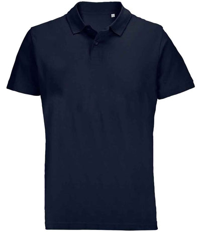 SOL'S Unisex Pulse Twin Piqué Polo Shirt - French Navy