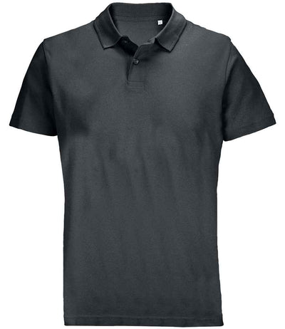 SOL'S Unisex Pulse Twin Piqué Polo Shirt - Mouse Grey