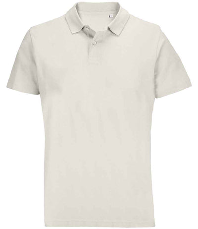 SOL'S Unisex Pulse Twin Piqué Polo Shirt - Off White