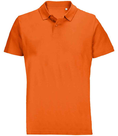 SOL'S Unisex Pulse Twin Piqué Polo Shirt - Orange