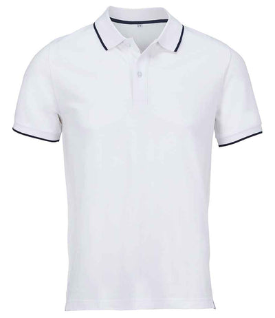 SOL'S Unisex Palermo Polo Shirt - White/French Navy