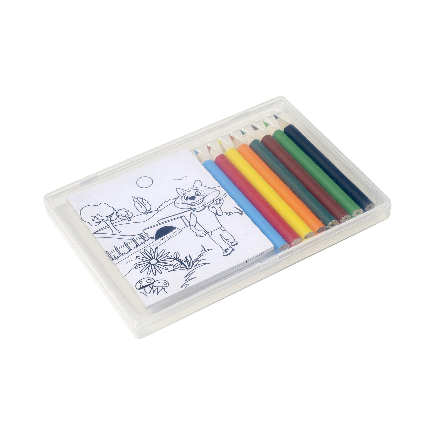 Pencils and colouring sheets