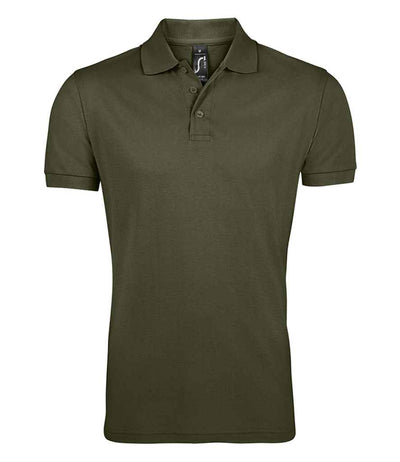 SOL'S Prime Poly/Cotton Piqué Polo Shirt - Army