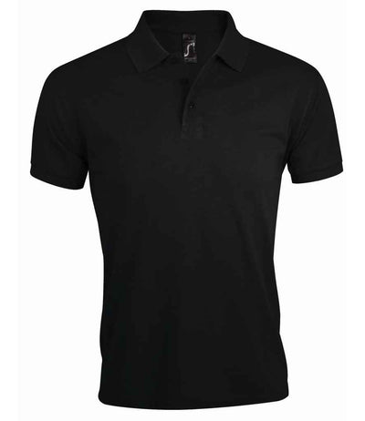 SOL'S Prime Poly/Cotton Piqué Polo Shirt - Black