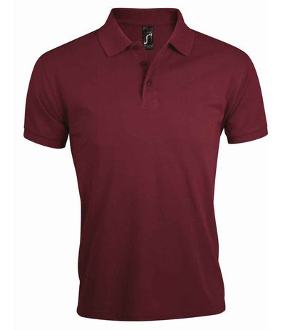 SOL'S Prime Poly/Cotton Piqué Polo Shirt - Burgundy