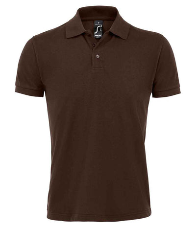 SOL'S Prime Poly/Cotton Piqué Polo Shirt - Chocolate