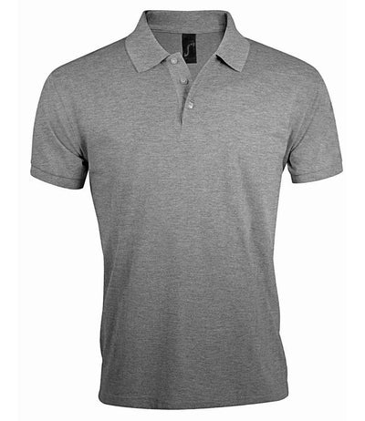 SOL'S Prime Poly/Cotton Piqué Polo Shirt - Grey Marl