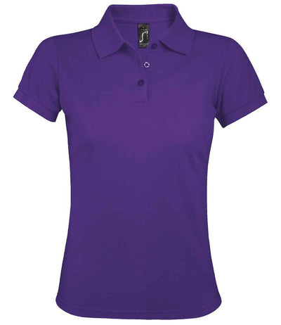 SOL'S Ladies Prime Poly/Cotton Piqué Polo Shirt - Dark Purple