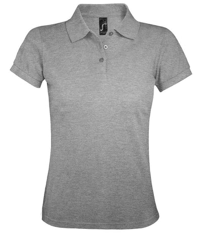 SOL'S Ladies Prime Poly/Cotton Piqué Polo Shirt - Grey Marl